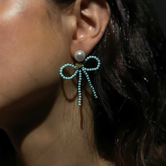 MAXI FIOCCHI TURCHESE EARRINGS