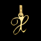 Close To You- Charm lettera in oro 18k Pre order